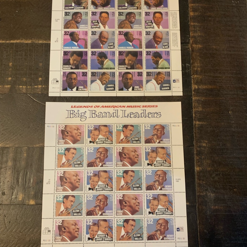 Legends of American Music Series Stamps - Multicolor